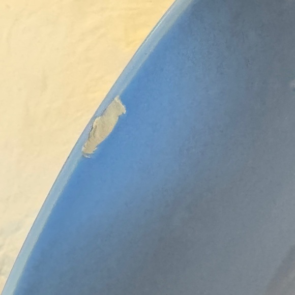 Glossy Ceramic 9 Inch Pasta Bowl - Blue - Picture 7 of 9